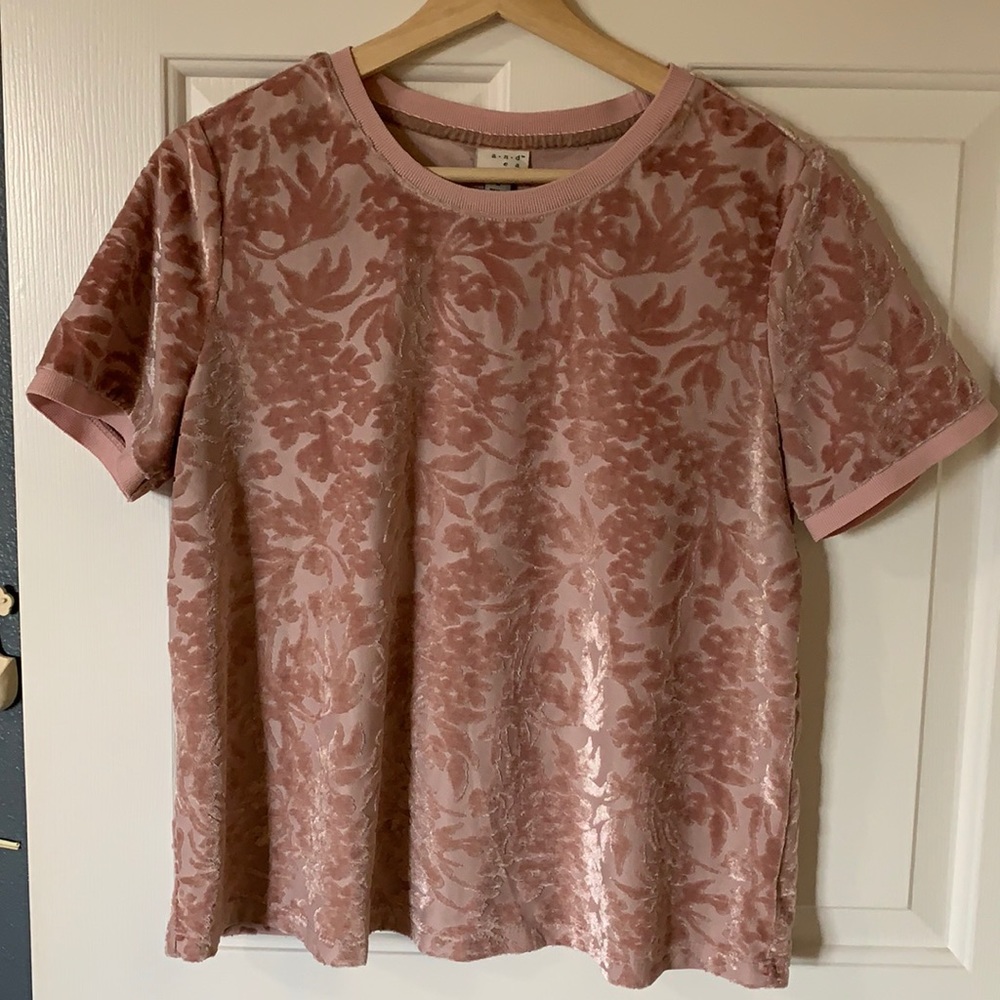 Floral Velvet Top